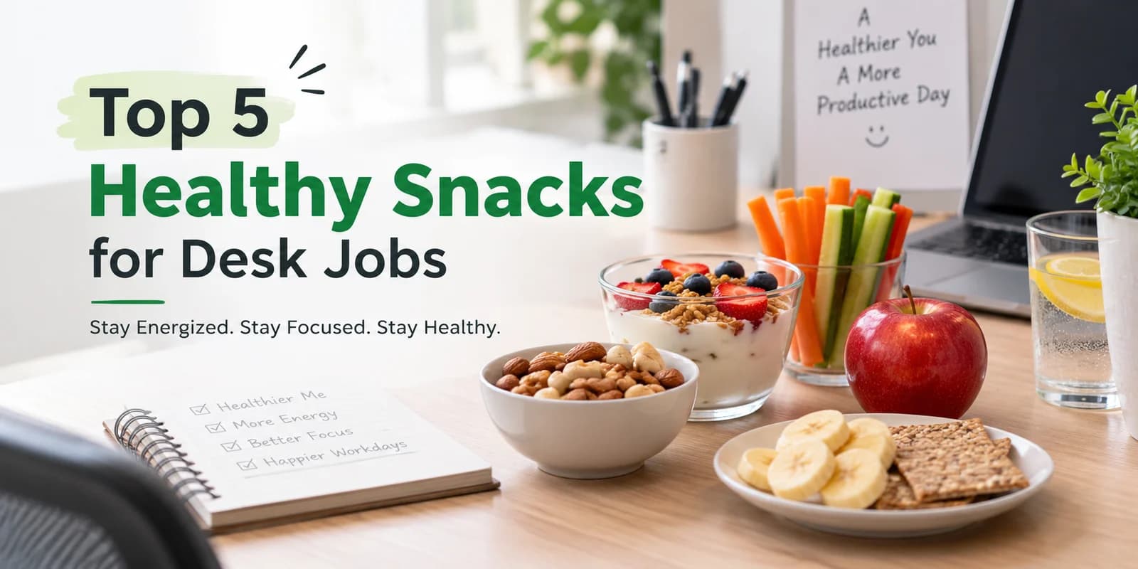 Top 4 Healthy Snacks for Desk Jobs